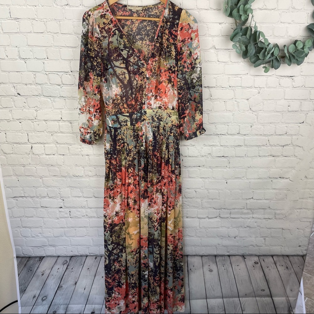 MOULINETTE SOEURS Anthropologie Maxi Dress 45APCKY389C Size 4